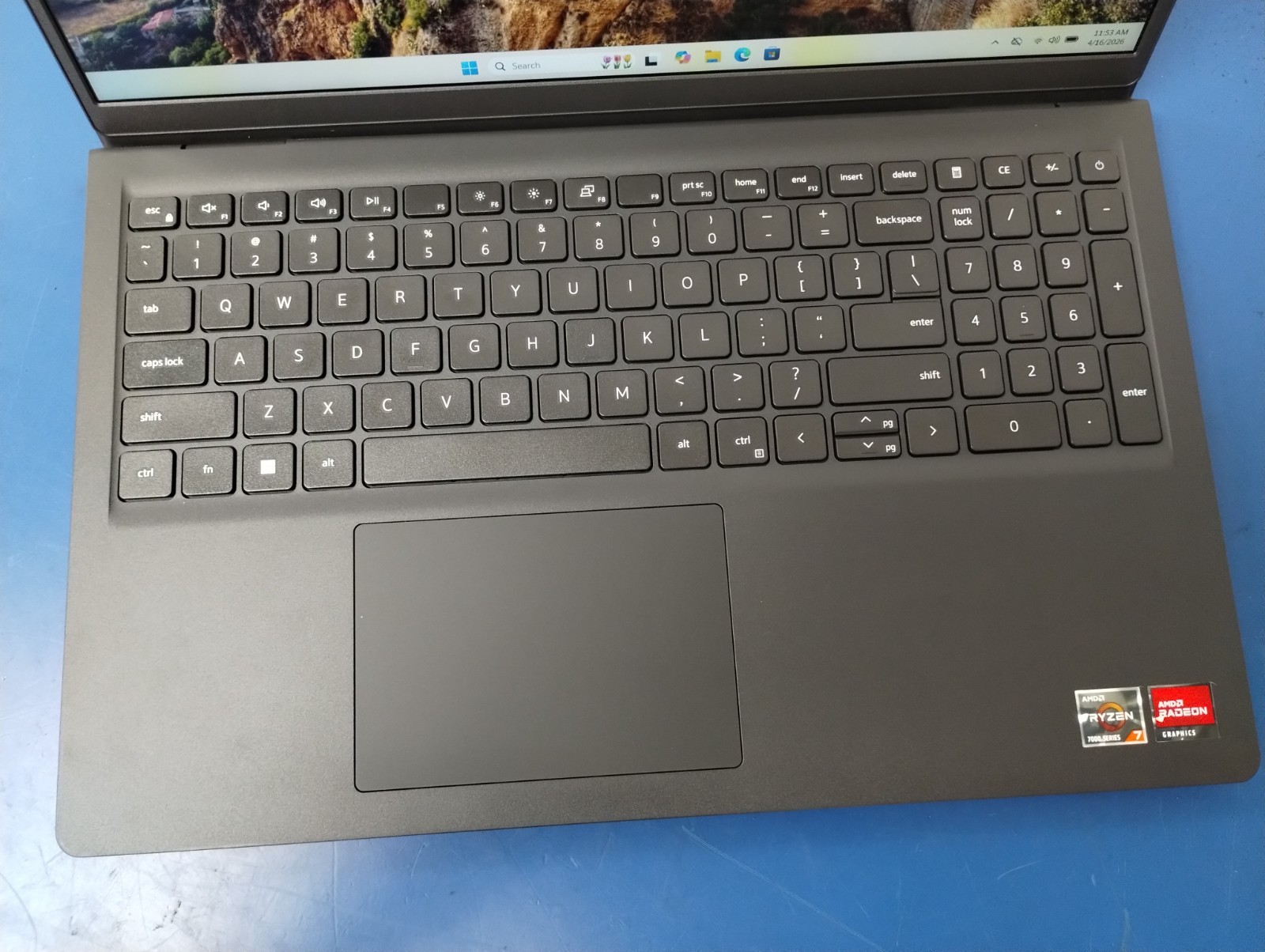 DELL 15 DC15255 G8MK9, AMD Ryzen 7 7730U, 2.00 GHz, 16 GB RAM, 512 GB NVMe SSD