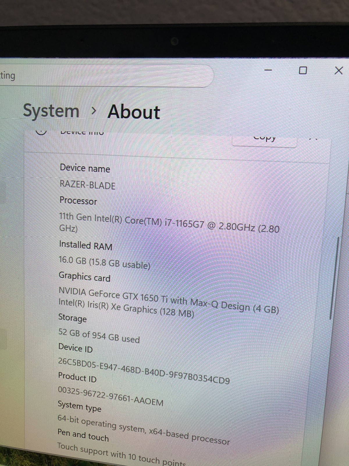 Razer Blade Stealth 13 i7-1165G7 16GB RAM 1TB SSD GTX 1650 Ti FHD OLED TOUCH