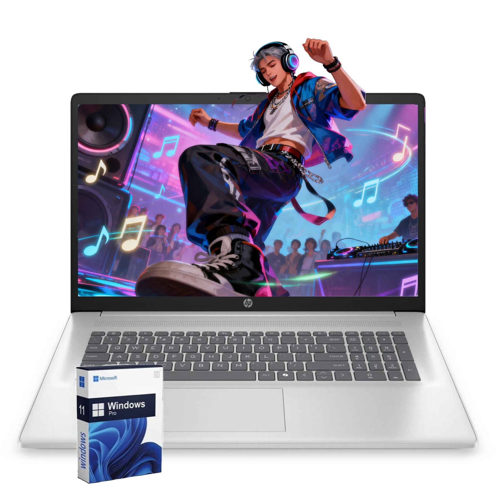 HP 17.3″Laptop computer Win11Pro 2.7 GHz~4.3 GHz Ryzen 5-7430U 16GB RAM 2TB SSD