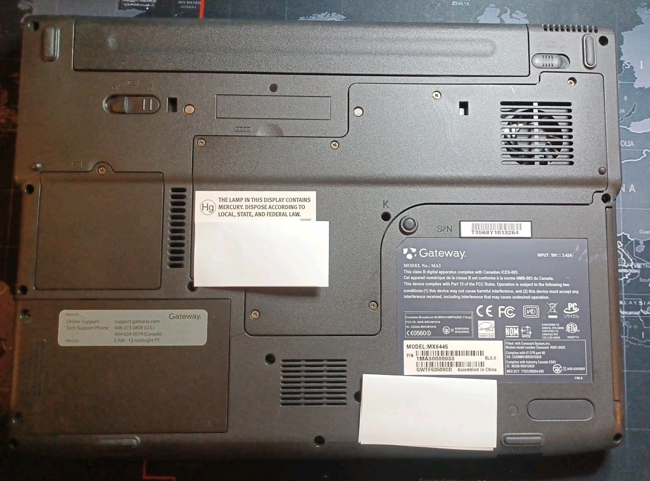 Gateway MA3 MX6445 1GB No HDD- READ DESC