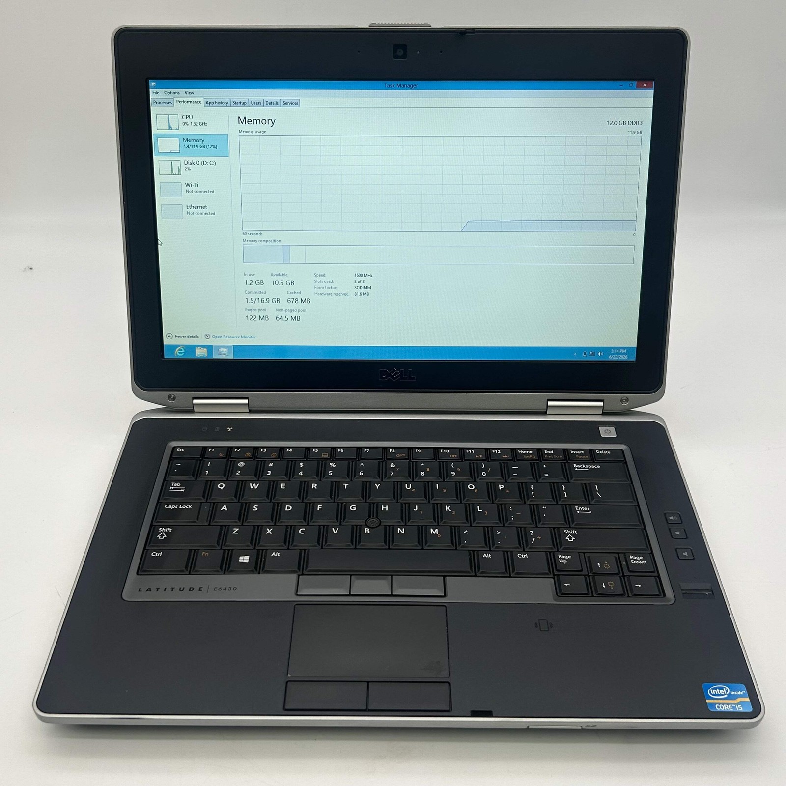 Dell Latitude E6430 14″ | Core i5 |2.7GHz |12GB RAM | 320GB