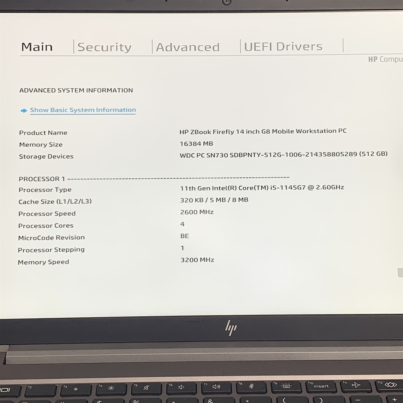 HP ZBook Firefly 14 G8 14″ Laptop i5-1145G7 2.6GHz 16GB 512GB NVMe SSD – NO BAT
