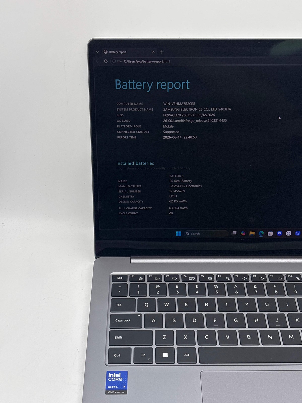 Samsung Galaxy Book NP940XHA Touch AMOLED Ultra 7 256V 16GB RAM 512GB SSD Used