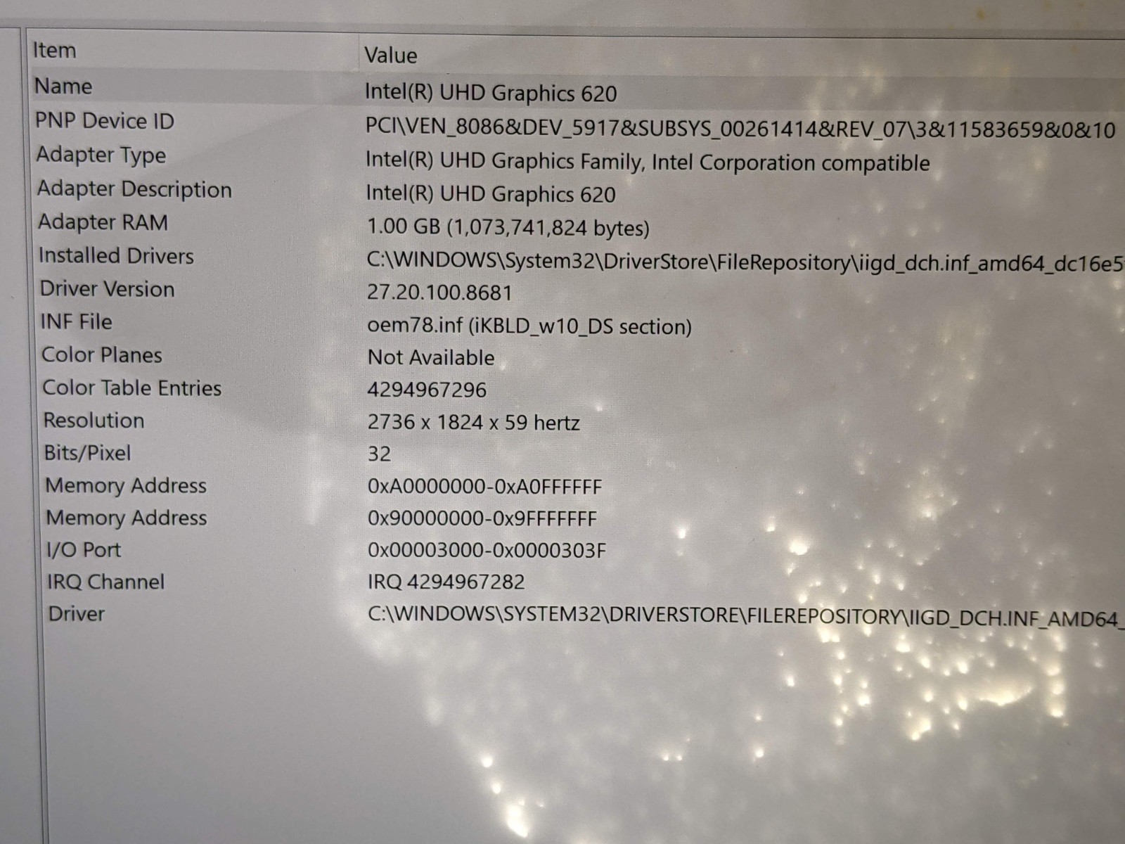 MS Surface Pro 6 1796 12.3″ 2736×1824 TOUCH i7-8650U 1.9GHz 8GB 256GB SSD AS-IS