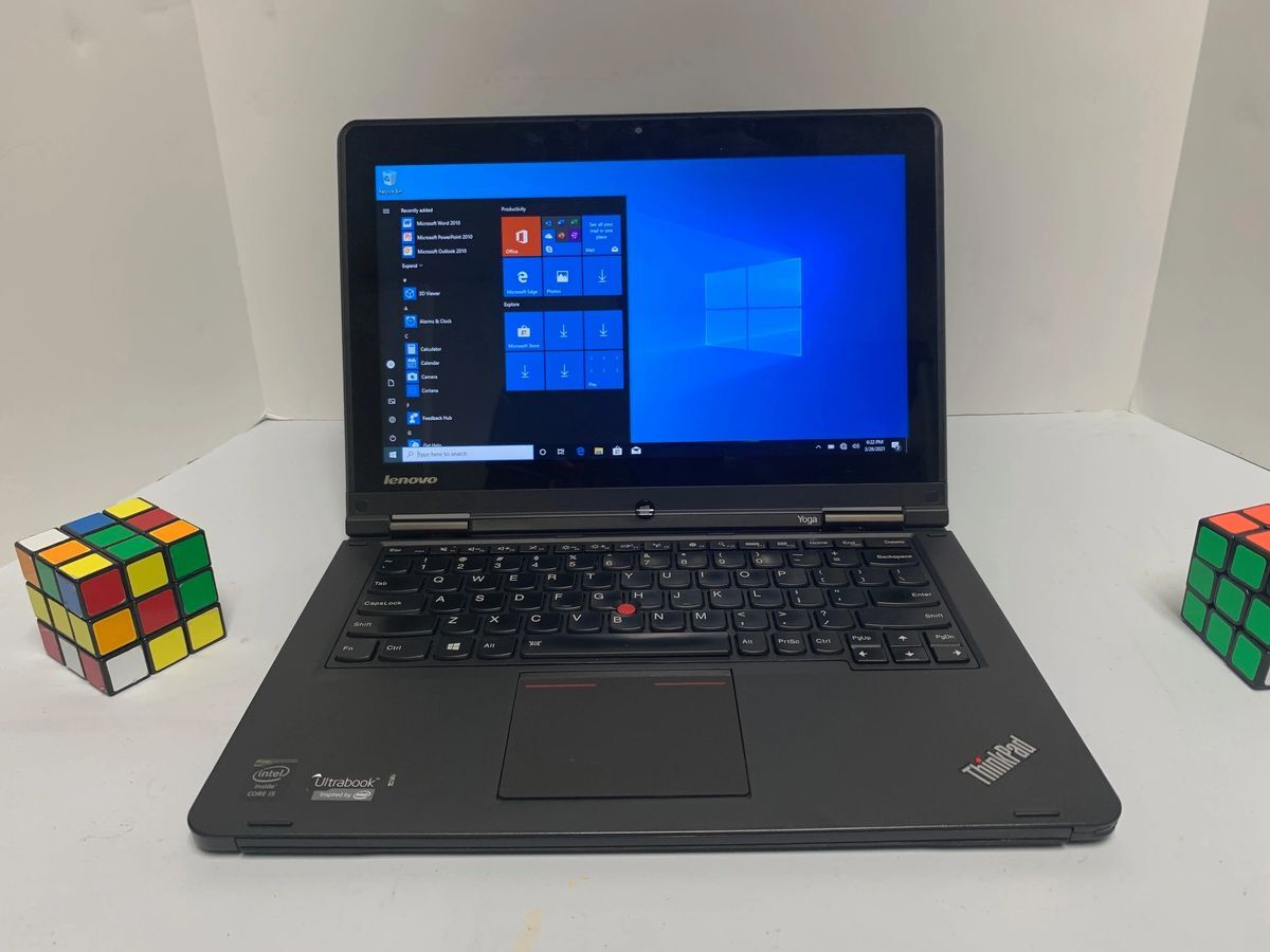 12.5″ Touchscreen i3-4010U Lenovo Thinkpad Yoga 12 Laptop 4 GB RAM 128 GB SSD