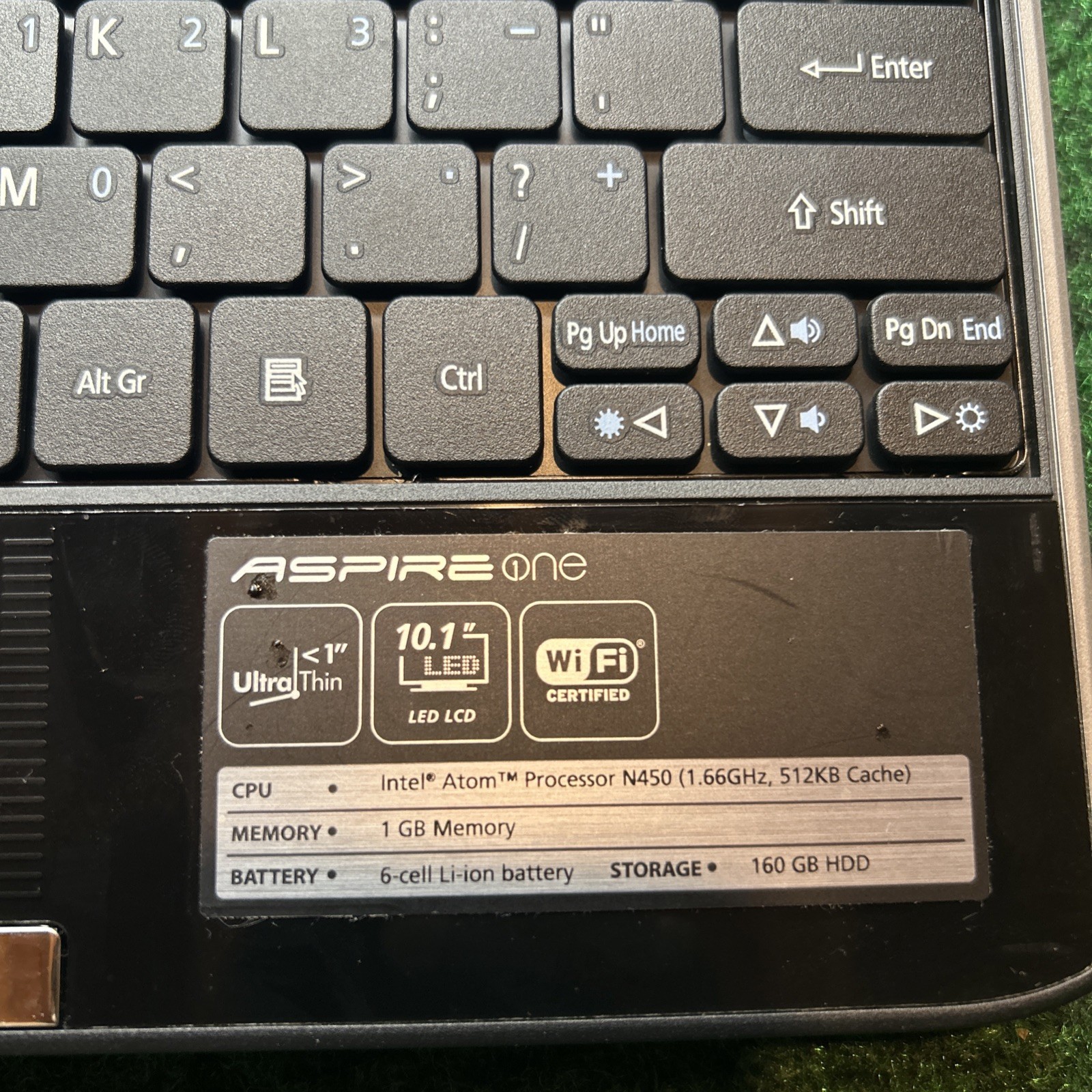 Acer Aspire One NAV50 10.1″ Laptop Intel Atom N450 1.66GHz 1GB RAM 160GB HDD