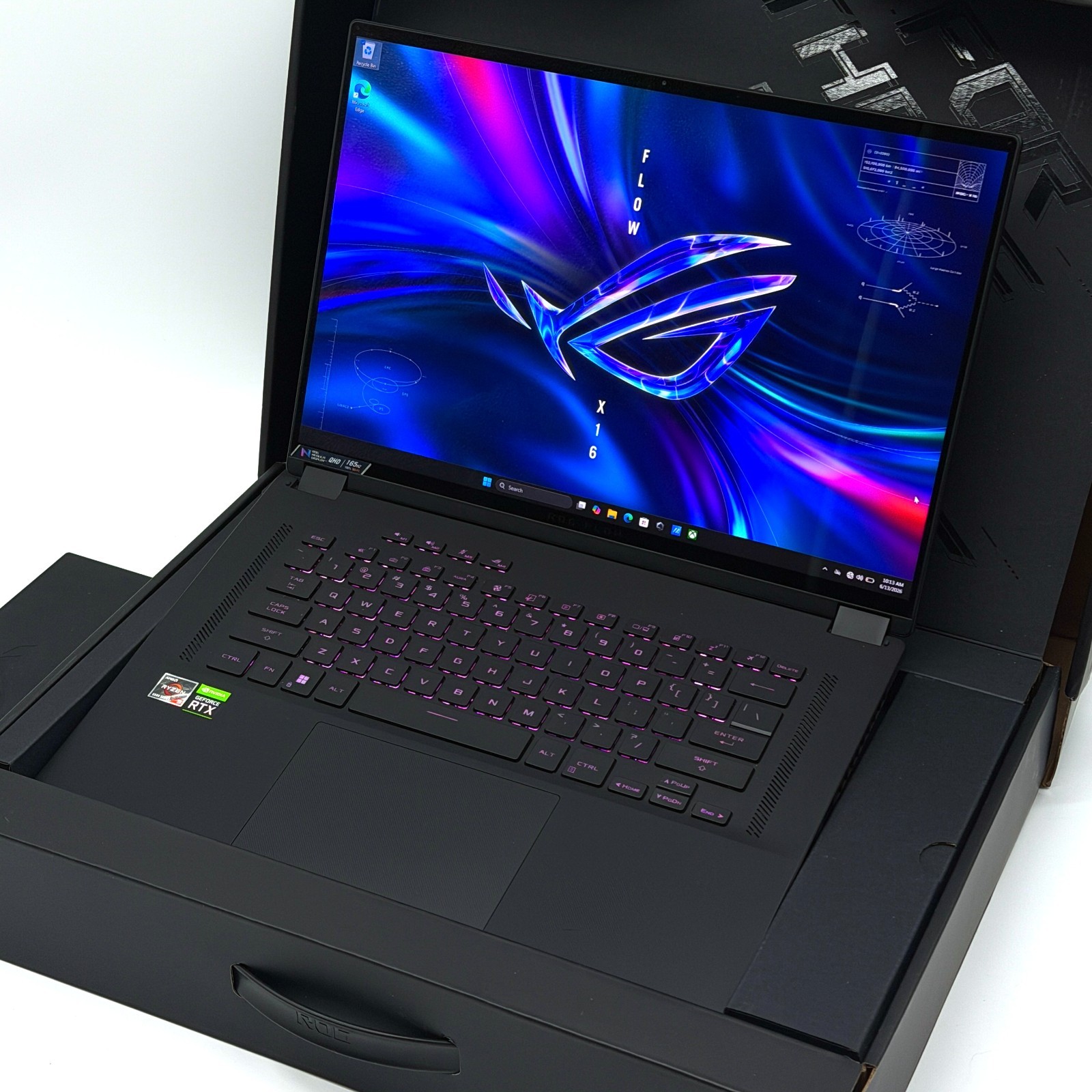 ROG Flow X16 GV601 16 QHD+ TOUCH 3.3GHz Ryzen 9 *UPGRADED 32GB RAM* RTX 3060