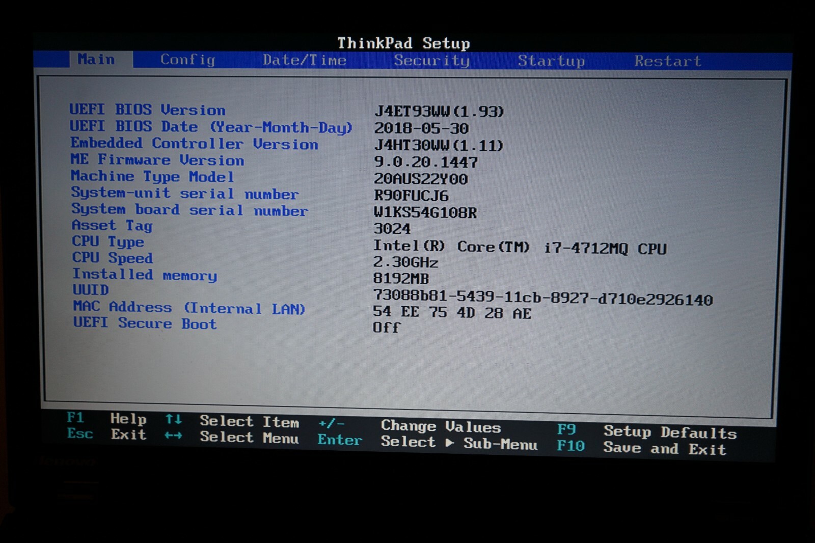 ^ Lenovo ThinkPad L540 i7-4712MQ @ 2.3GHz 15.6″ 4GB Ram No HD #C1268