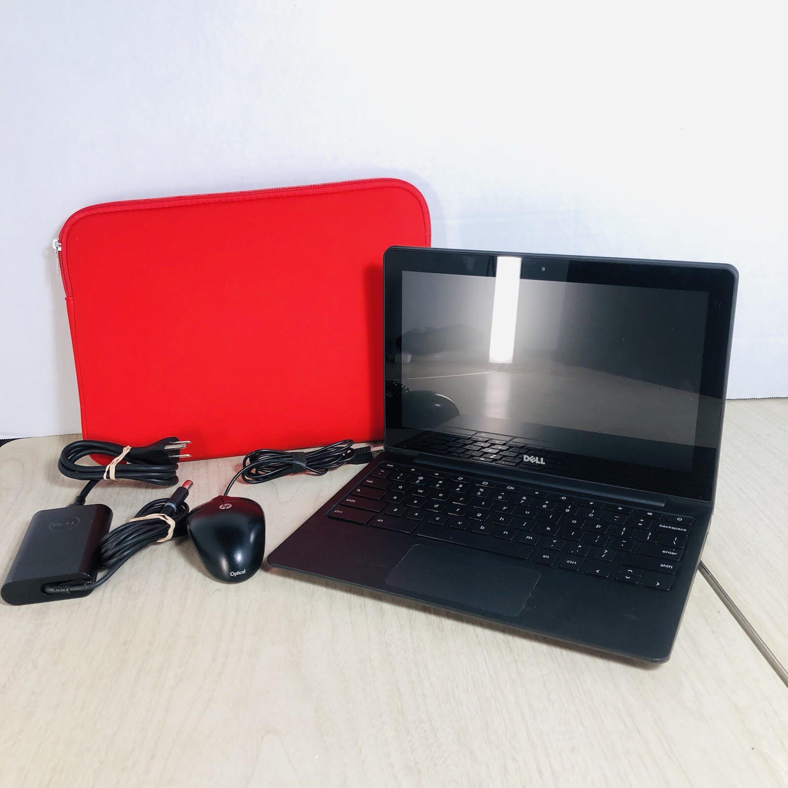 Dell ChromeBook 11 CB1C13 11″ Intel Celeron CPU 4GB RAM 16GB W Accessories Clean