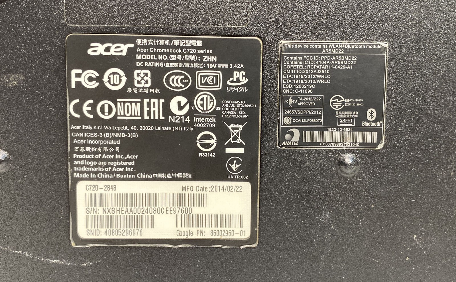 Acer Chromebook C720 – 11.6″ Intel Celeron Processor Chrome OS