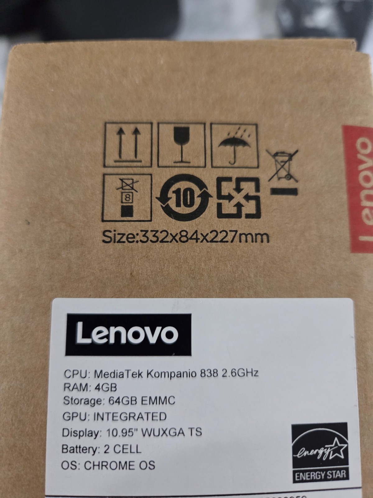 Lenovo Duet 11M889 13.3″ Laptop Kompanio 838 4GB RAM 128GB eMMC Chrome OS