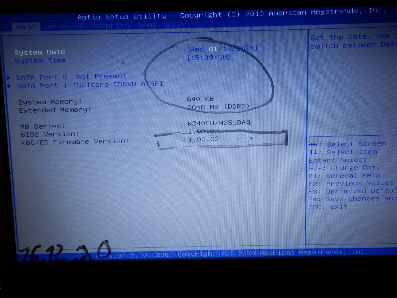 CLevo W251BU Laptop – 15.6 inch, 2 GB Ram, as faulty