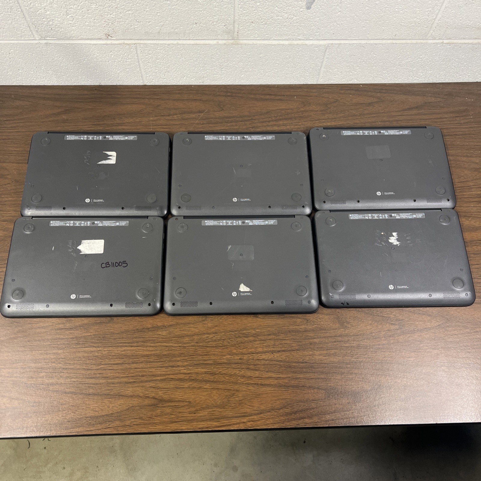 Lot Of 6 HP Chromebook 11 G5 EE | Celeron N3060 1.6GHz CPU | 4G Ram | 16G eMMC