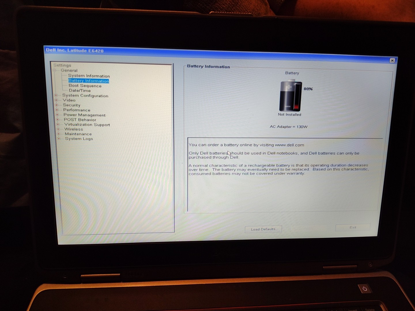 Dell Latitude E6420 Intel i3-2330M 2.2GHz 4 GB NO HDD & BATTERY