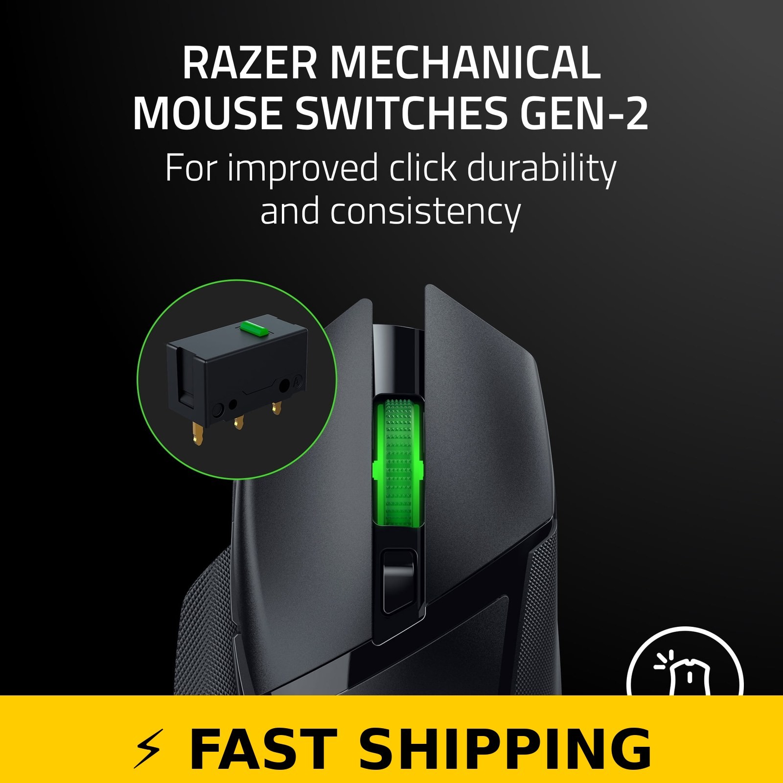 Razer Basilisk V3 X Wireless Gaming Mouse – RGB Chroma, Black