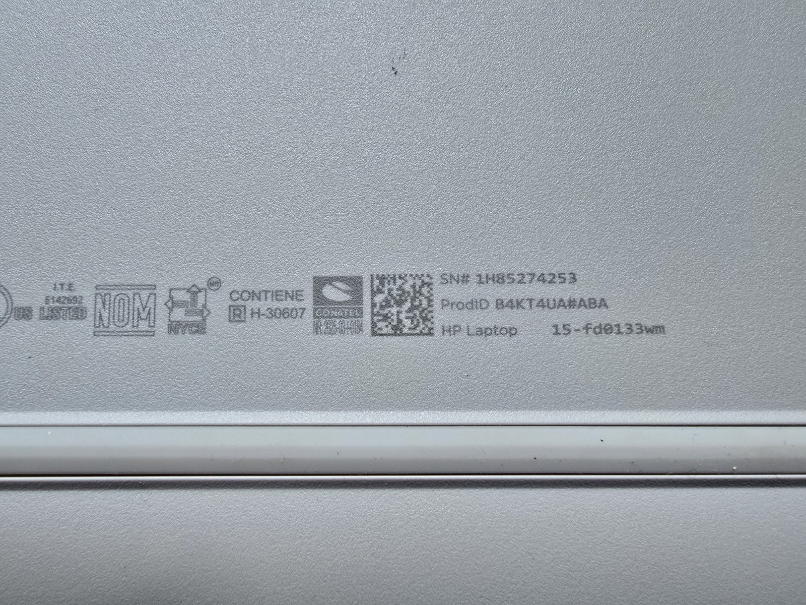 HP 15-fd0133wm 15.6″ Laptop, Intel i3 13th gen 8GB RAM 256GB SSD Silver