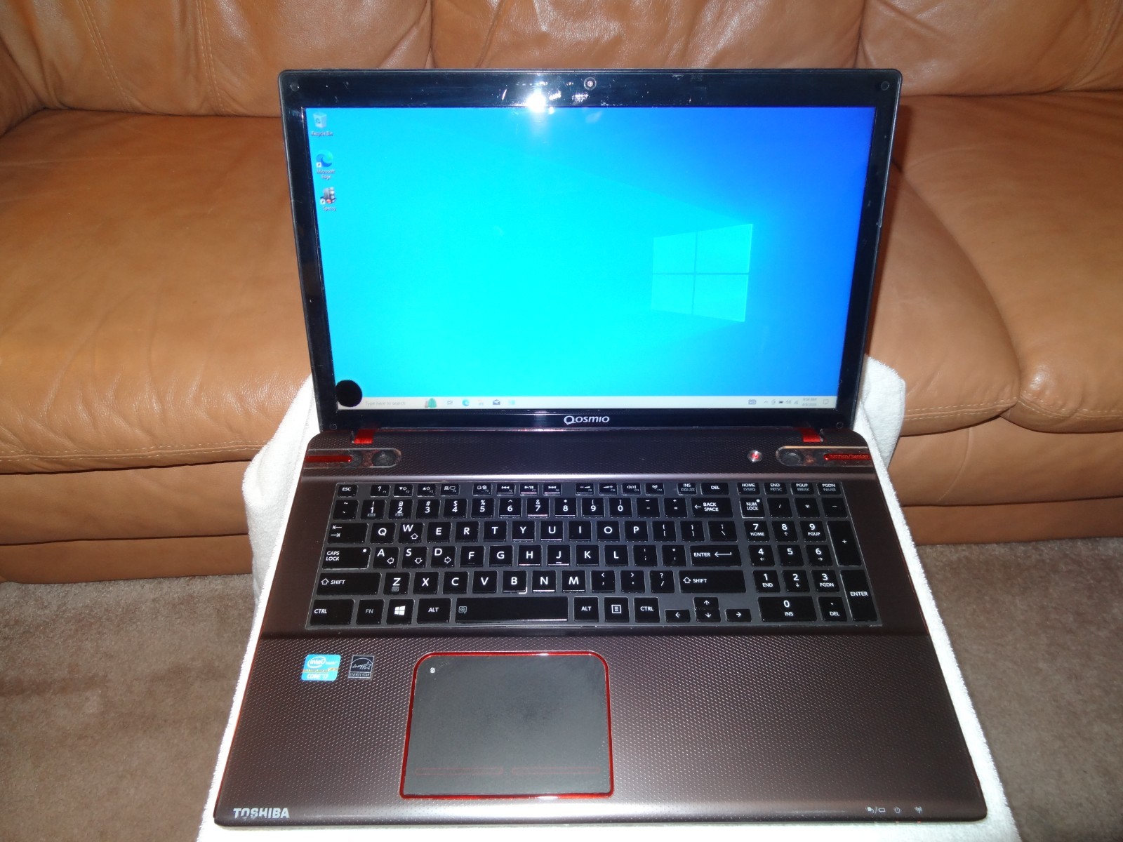 Toshiba Qosmio X870 Laptop Computer -17″Screen -Windows 10 -1TB HHD -28GB RAM