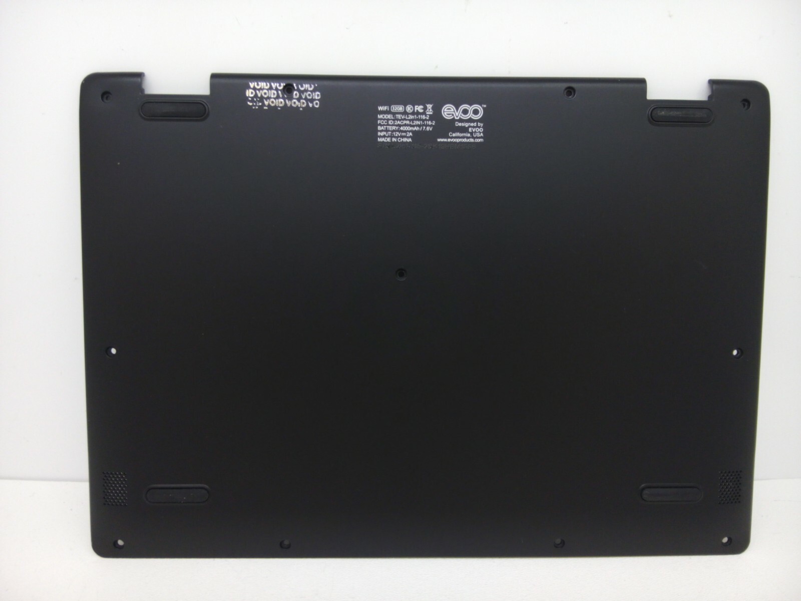EVOO EV-L2IN1-116-2 Black Laptop / Tablet 2 in 1 Genuine Bottom Base Cover / 84