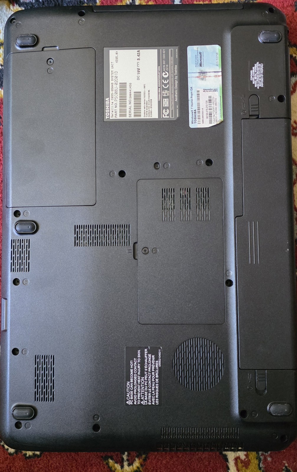 Lot of 4 DELL, HP, LENOVO Old Laptops – GOOD CONDITION – FOR PARTS