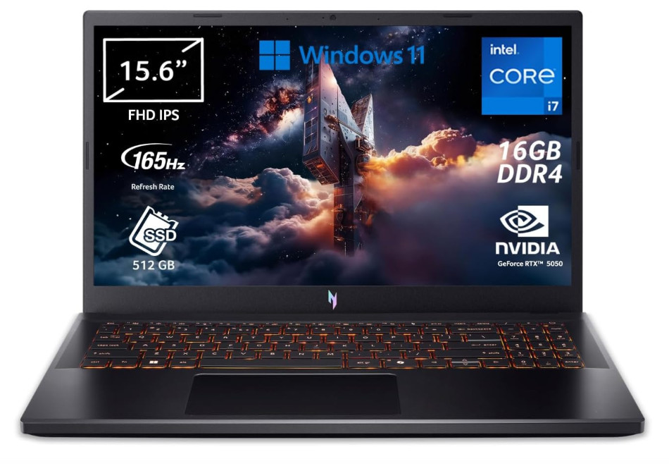 acer Nitro V 15 ANV15-52-77F6 Notebook Gaming, NVIDIA GeForce RTX 5050 8 GB