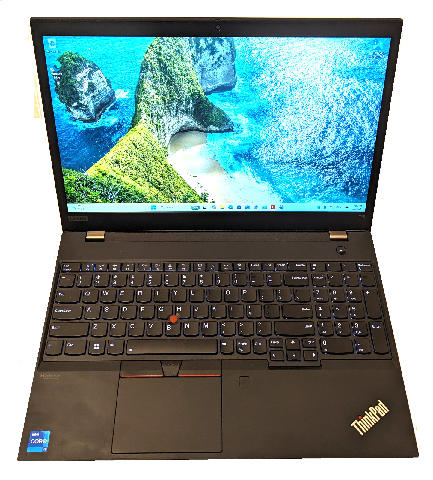 Lenovo Thinkpad T15 Gen 2i 15.6″ i7-1165G7 2.8Ghz 16GB RAM 256GB SSD WIN 11 PRO