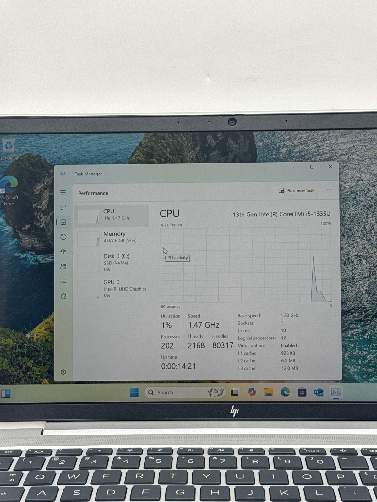 HP EliteBook 640 G10 14.0″ FHD Touch Core i5-1335U 1.30GHz 256GB SSD 8GB RAM