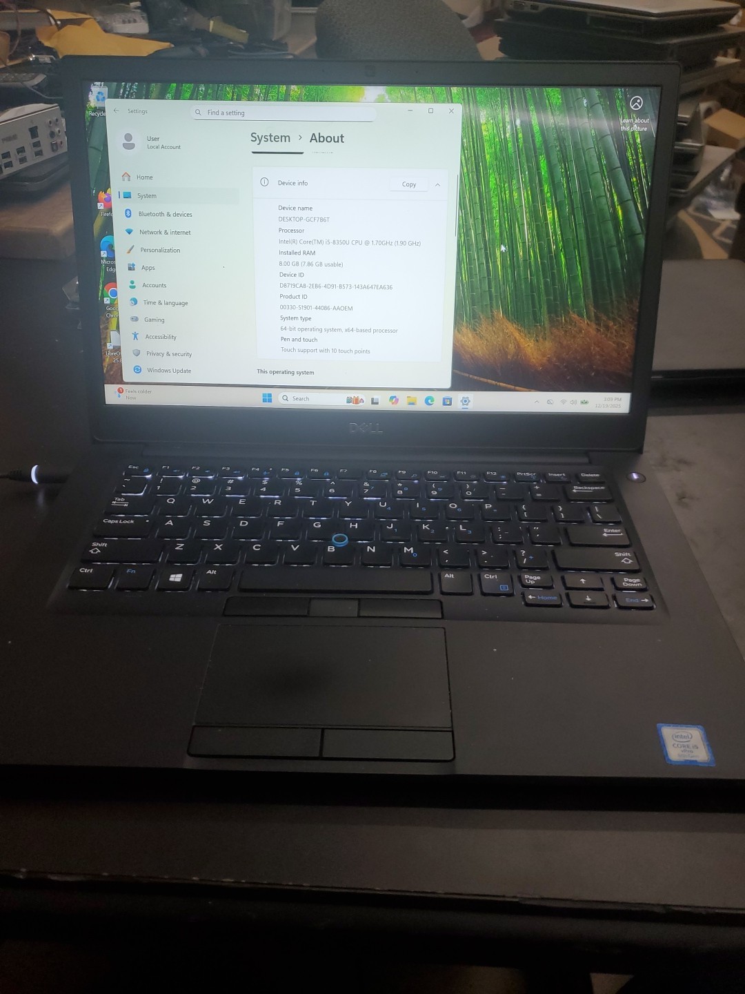 Dell Latitude 7490 14″ Touch (Intel Core i5-8350U, 16GB 256 GB SSD) 121925-7