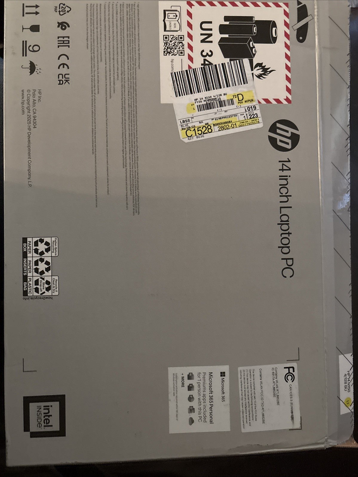 HP 14” Laptop Windows 11 S