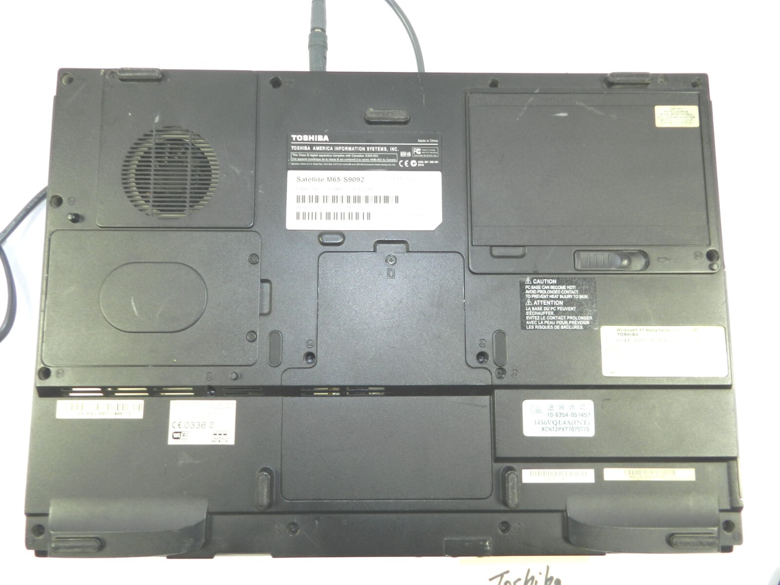 Toshiba Satellite M65-S9092 Navy Laptop 1022MB Memory Working No HD PARTS B152