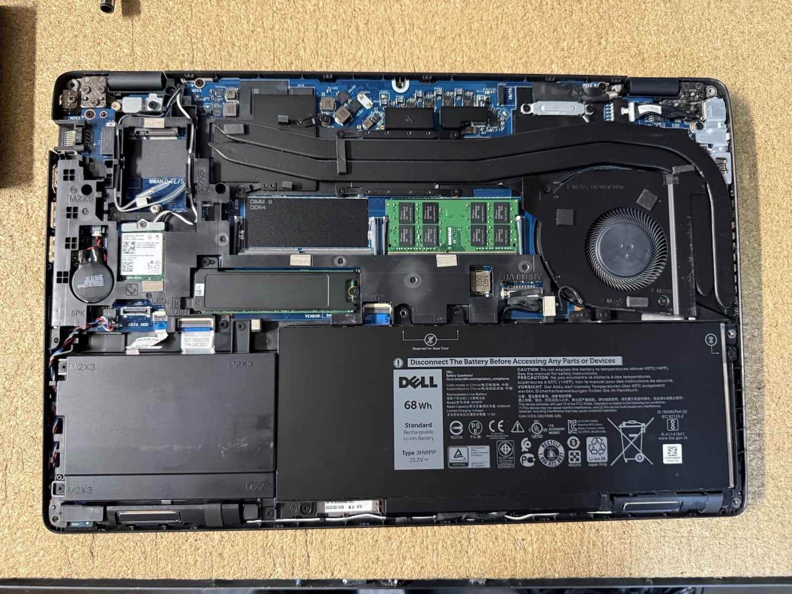 Dell Latitude 5501 w/ Intel Core i7-9850H 2.60GHz 16GB RAM 512GB NVMe PWR NO OS