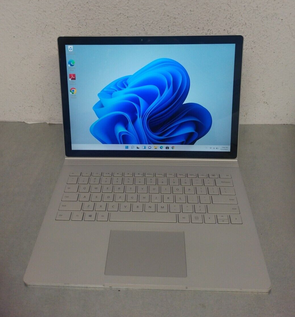 Microsoft 1703 Surface Book TOUCH Intel Core i7-6600U 2.6GHz 8GB 256GB SSD Win11