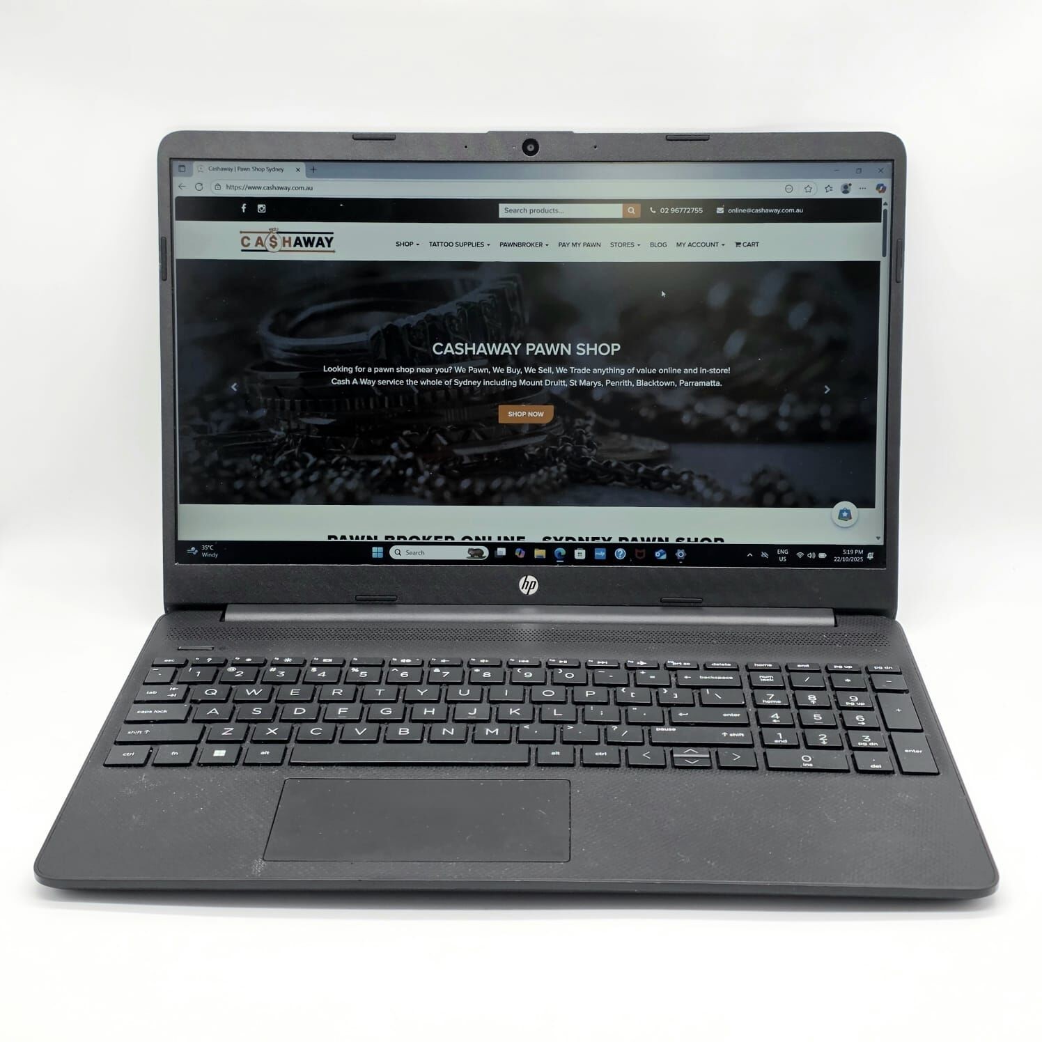 HP 15s-fq5239TU 15 Inch Laptop i5-1235U 8GB RAM 512GB HDD Windows 11