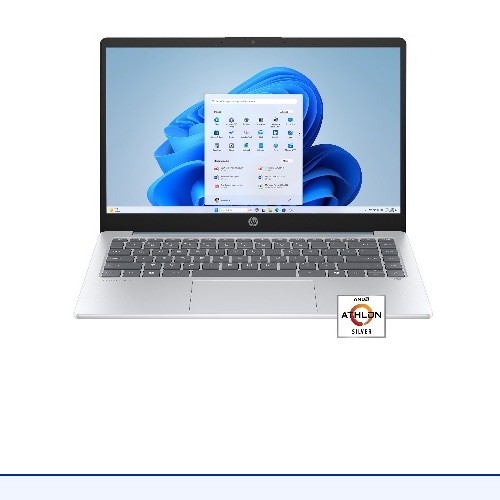 HP 14 inch HD Windows Laptop AMD Athlon 7120 4GB RAM 128GB UFS Moonlight Blue