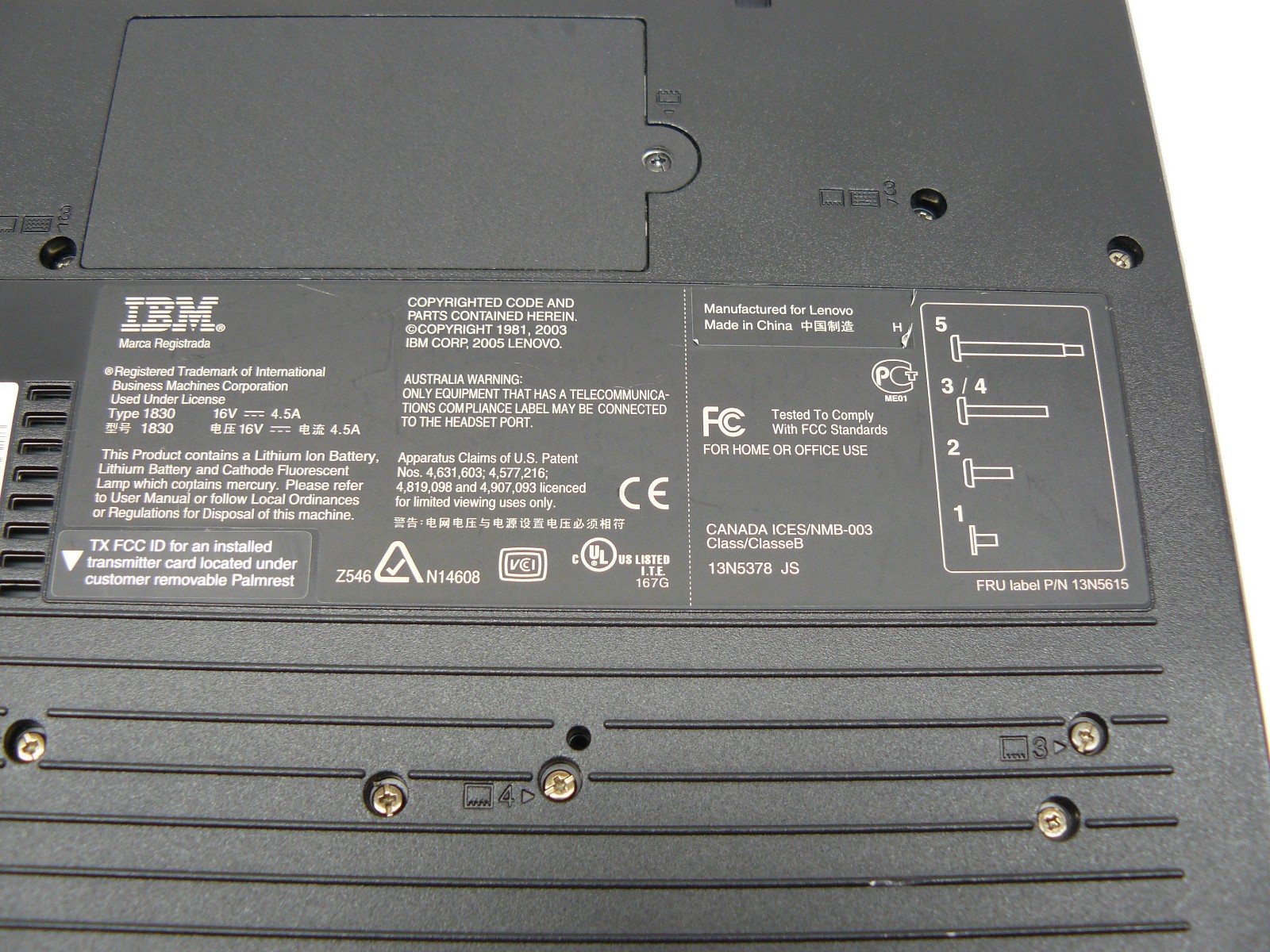 Windows XP Laptop – IBM Thinkpad R51 – Pentium M 1.7GHz, 512MB RAM, 32GB SSD