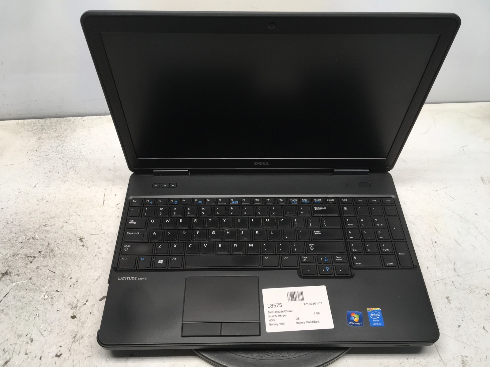 Dell Latitude E5540 Intel i5 4th Gen 4GB NO HDD