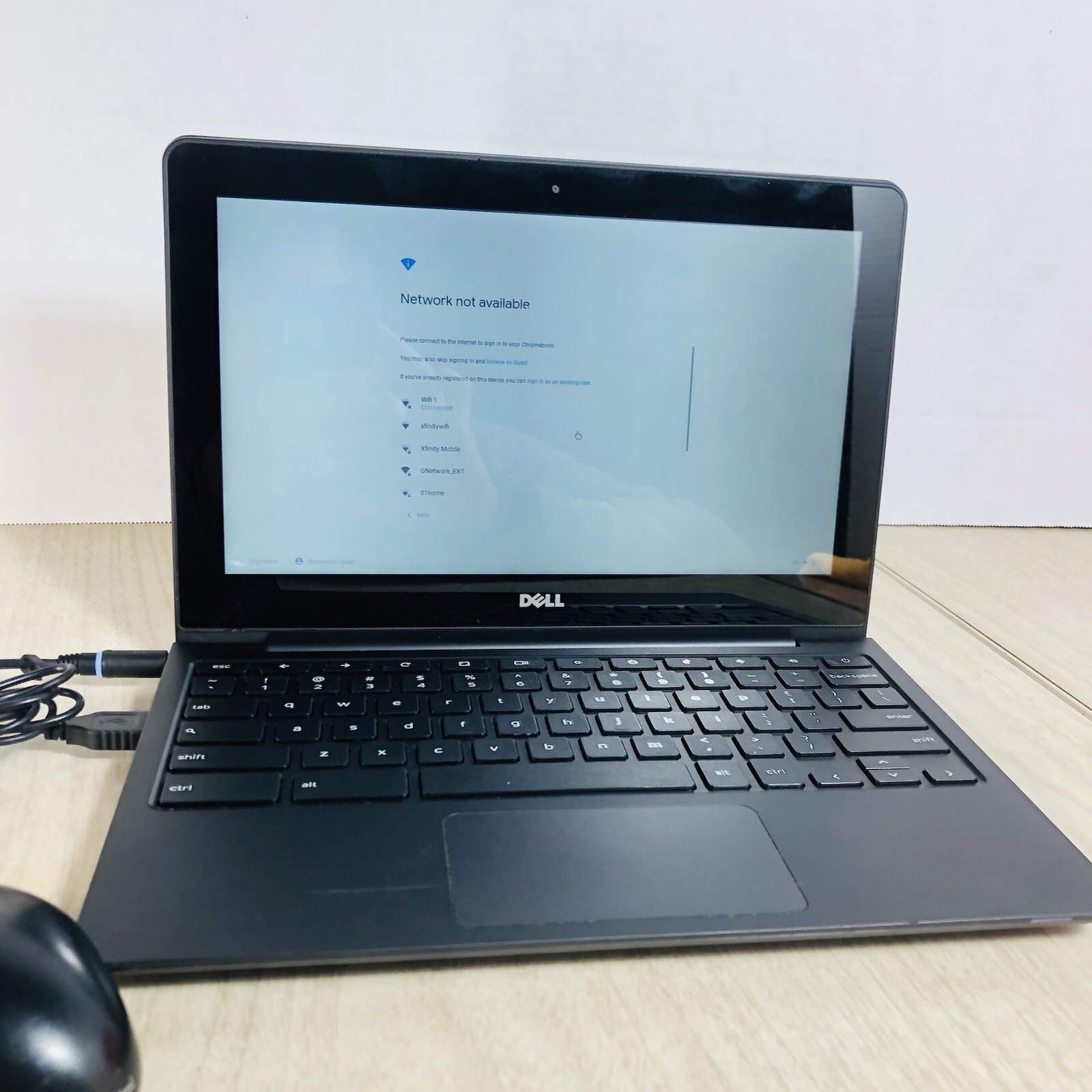 Dell ChromeBook 11 CB1C13 11″ Intel Celeron CPU 4GB RAM 16GB W Accessories Clean