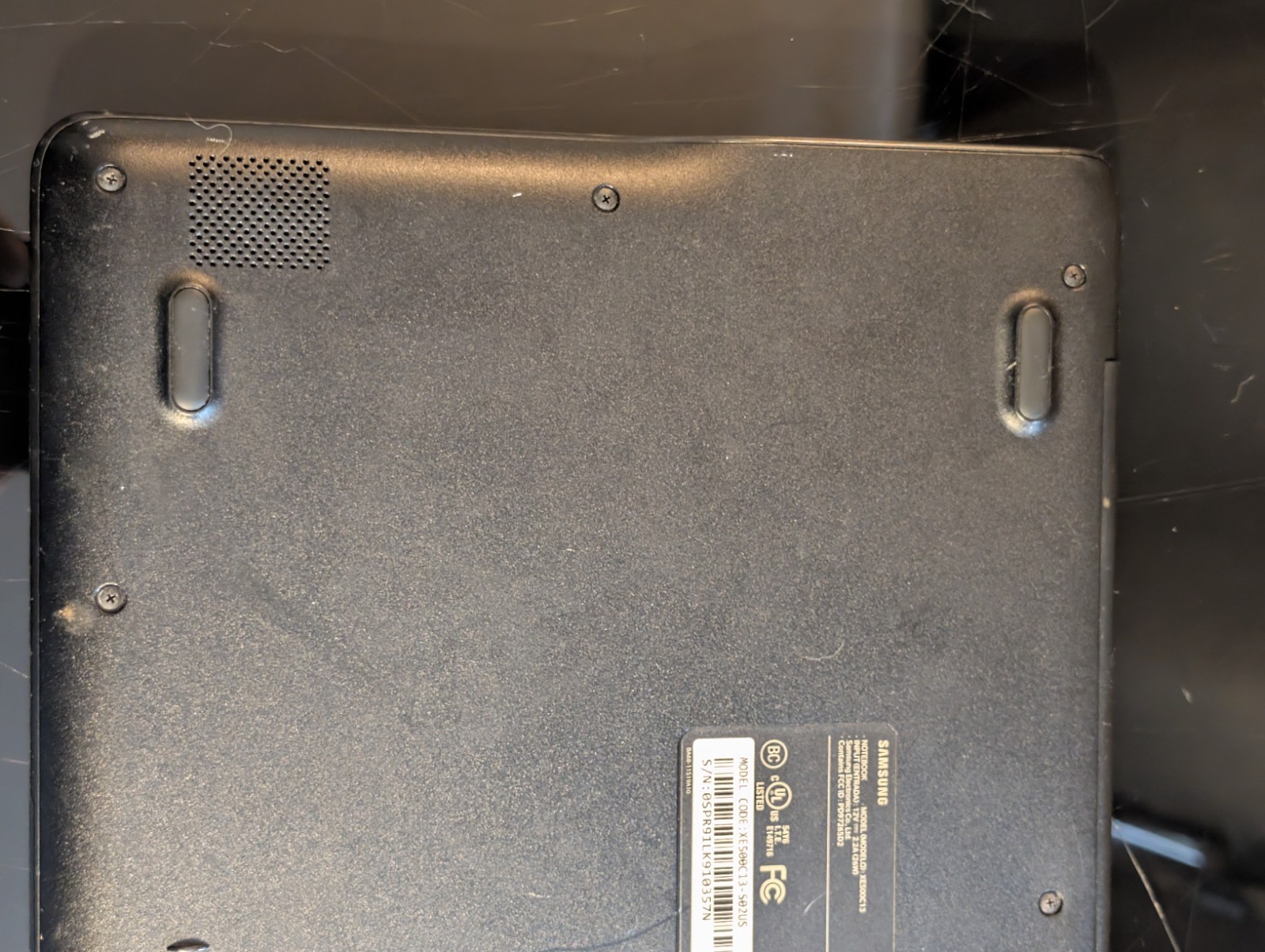 Samsung Chromebook 3 XE500C13 11.6in. UNTESTED FOR PARTS AS IS