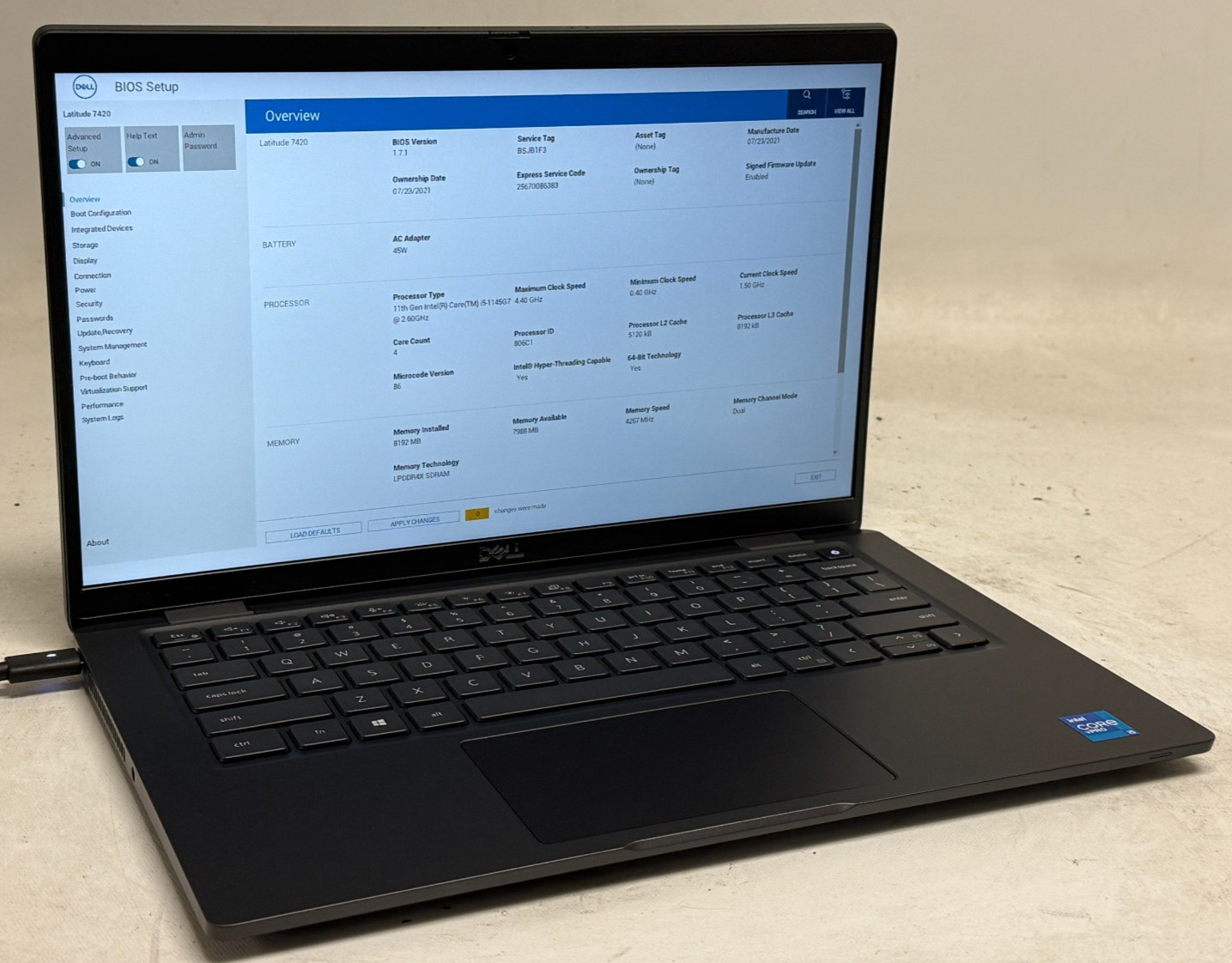 Dell Latitude 7420 14″ (i5-1145G7 2.60GHz – 8GB RAM – 256GB SSD – Win11Home)