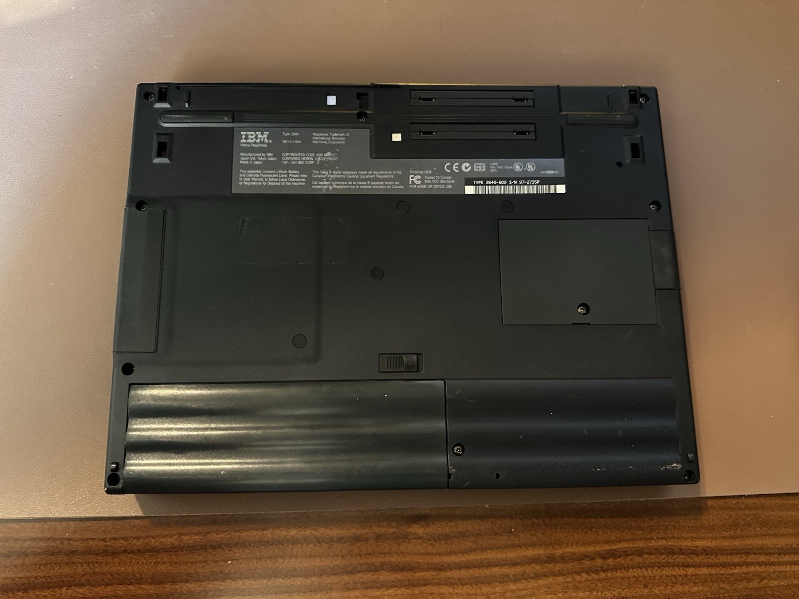 IBM ThinkPad 560X Type 2640 Pentium MMX 12.1” Vintage Retro Laptop untested