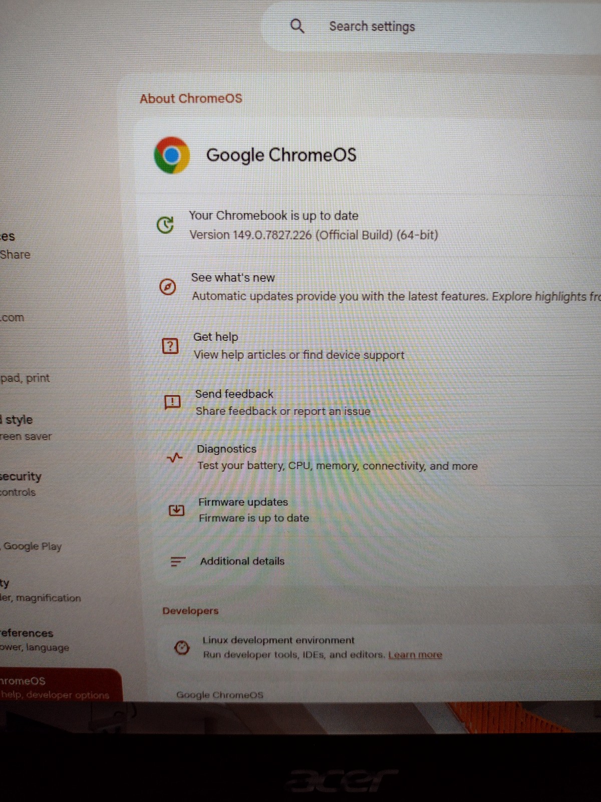 Acer Chromebook Spin 512 12″ Intel Celeron N4120 4GB 32GB eMMC Chrome OS CLEAN