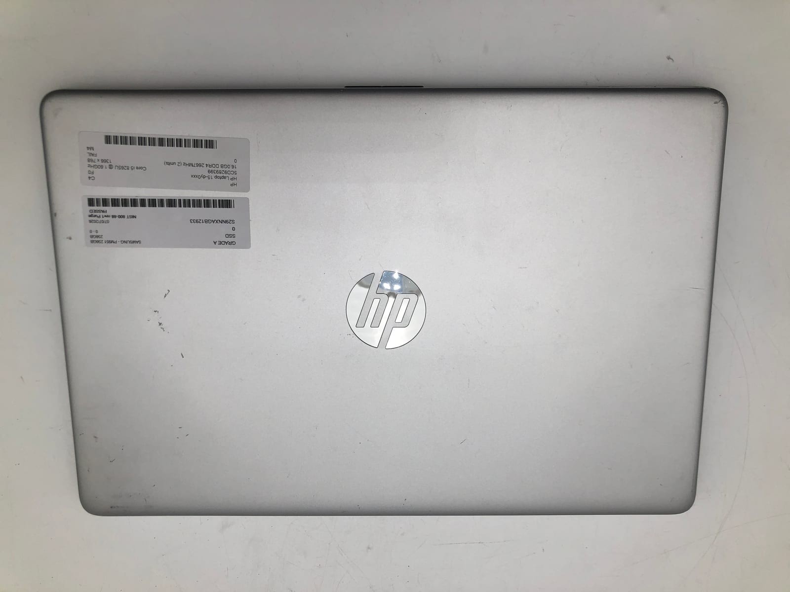 HP | HP Laptop 15-dy0xxx | i5-8265U | 16GB | 256GB NVMe | Win 11 | No Battery