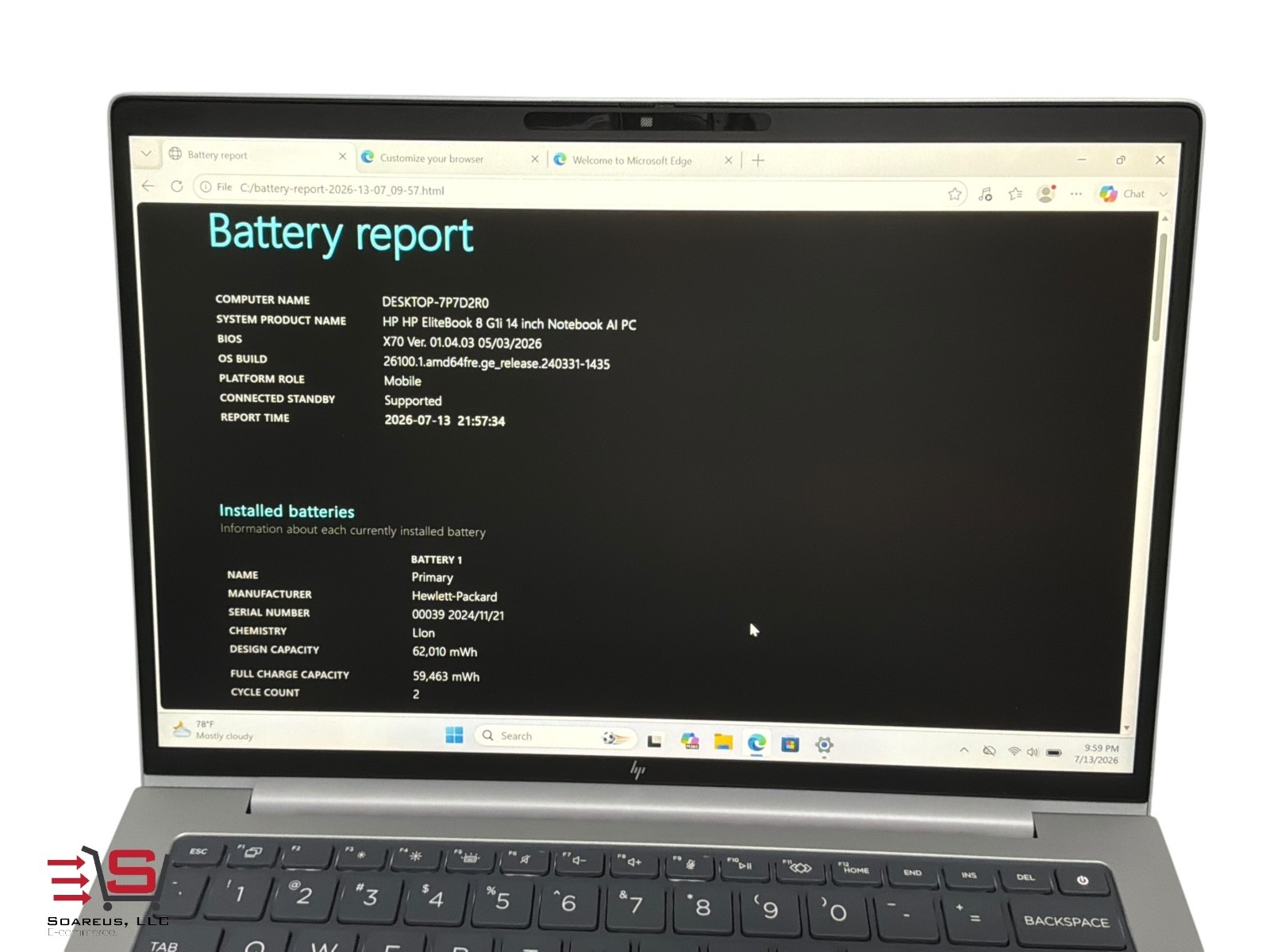 ⭐️ HP EliteBook 8 G1i 14″ AI PC | Intel Ultra 7 265H |32GB DDR5 |1TB |eSIM⭐