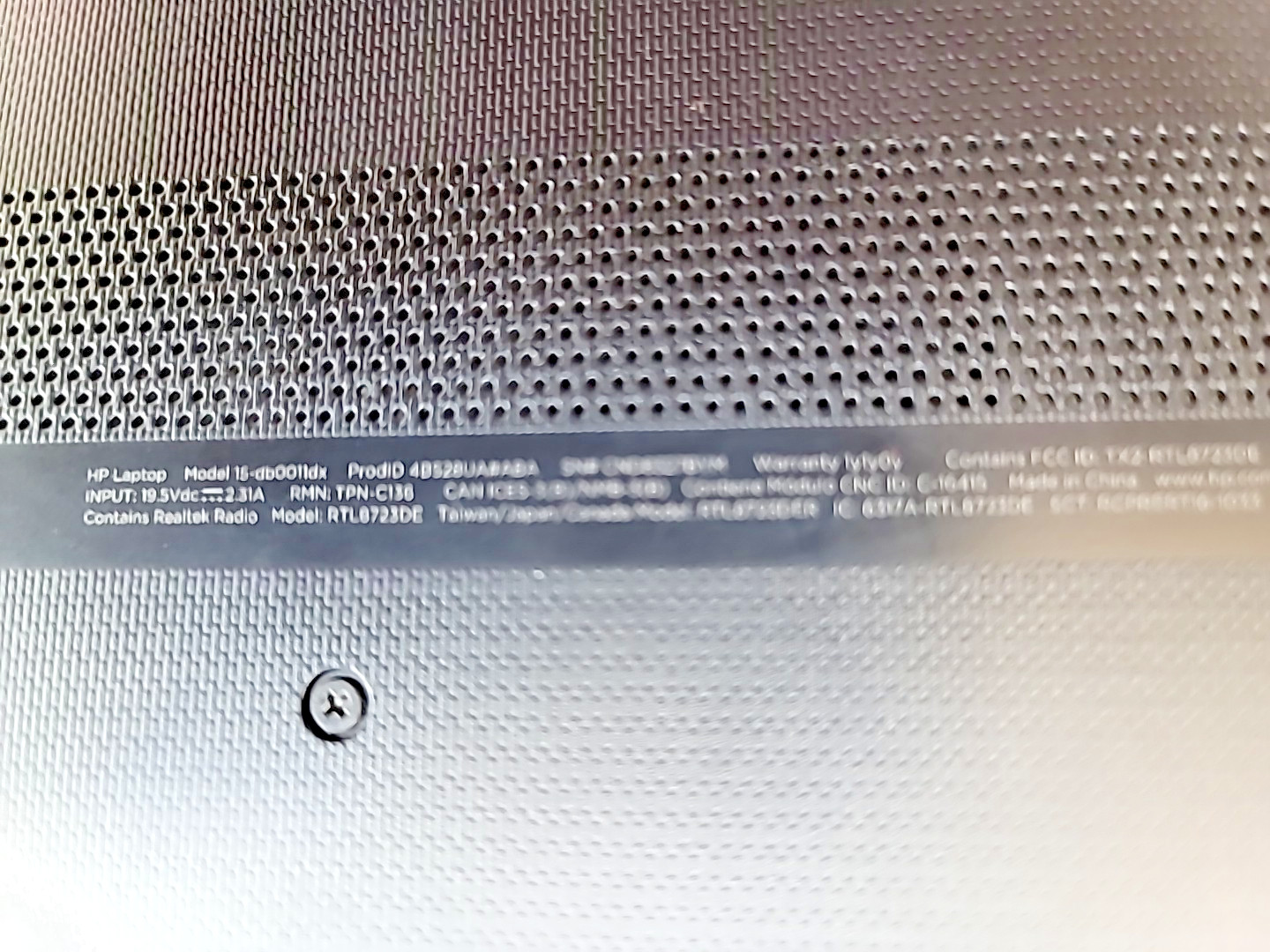 HP 15-db0xxx 14″ AMD A6-9225 Radeon R4 2.6GHz, 4GB RAM, Windows11 Pro, 160GB HDD