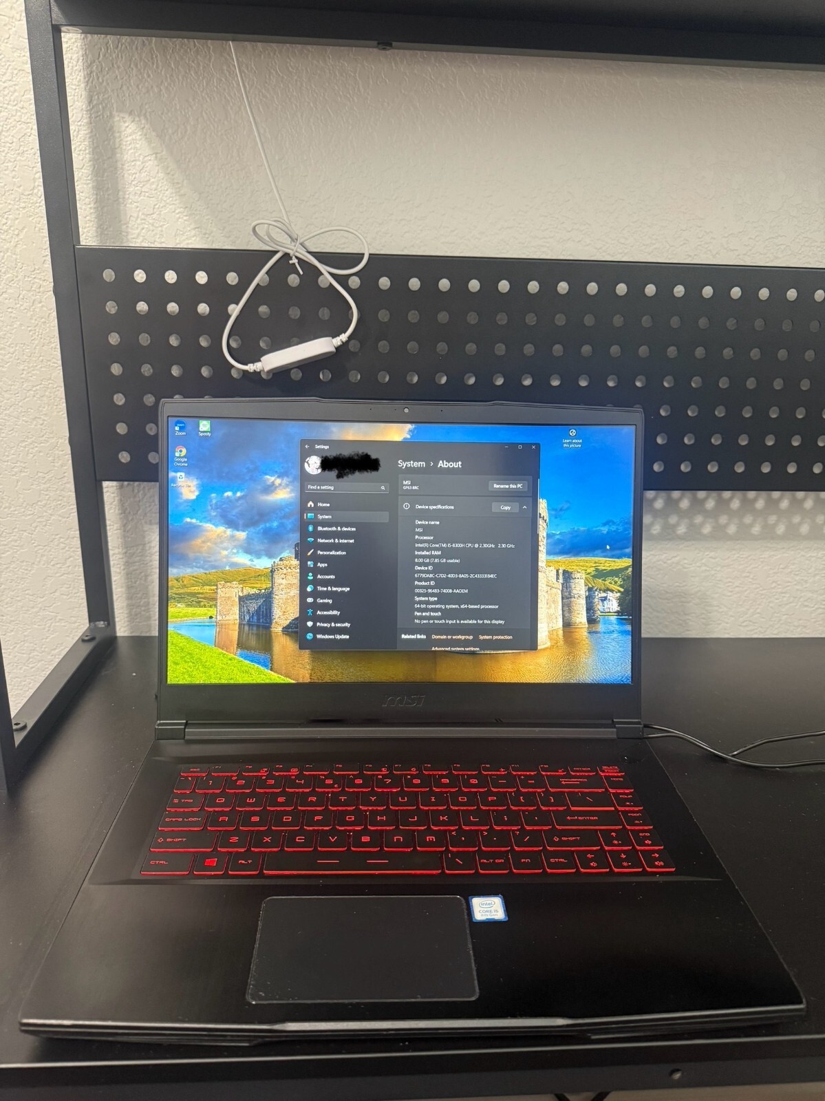 Used, Great Condition: GF63 (Intel® 8th Gen / GeForce® GTX 10 series)