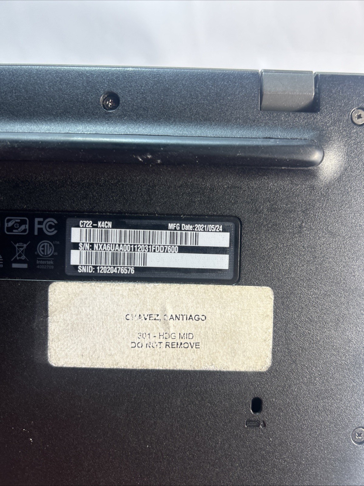 Acer Chromebook 311 C722 11.6″ MediaTek } 4GB RAM 32GB Chrome