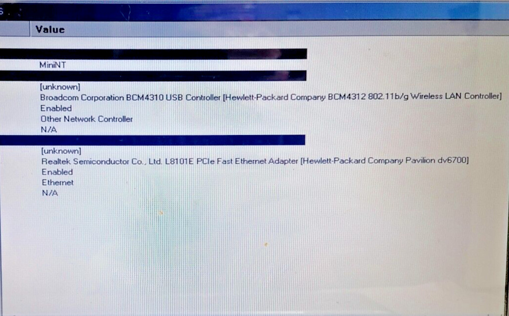 FOR PARTS 15.4″ HP Pavilion DV6700 (Intel T5500/1.66 GHz/2 GB RAM/NO HDD)