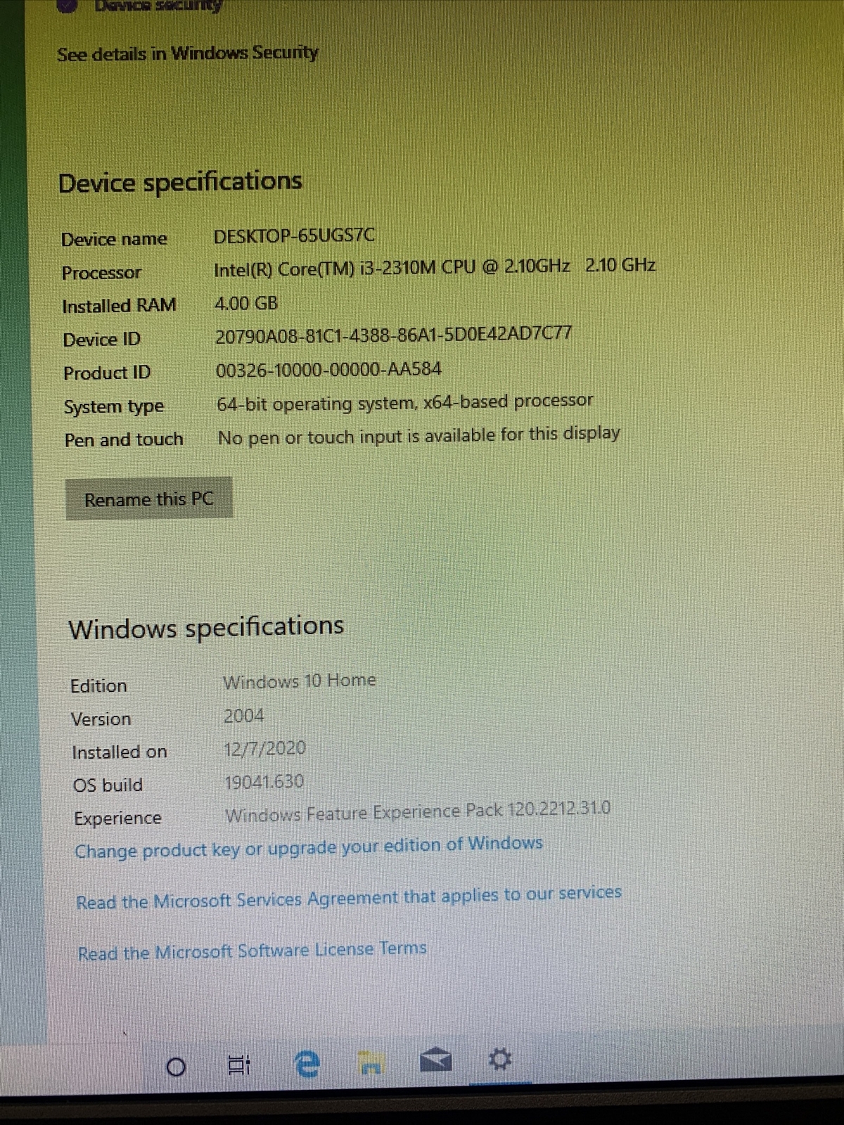 Dell Vostro Laptop 3550 i3-2310M 2.1GHz 15.6″ – 4GB RAM 250GB HDD – AS IS