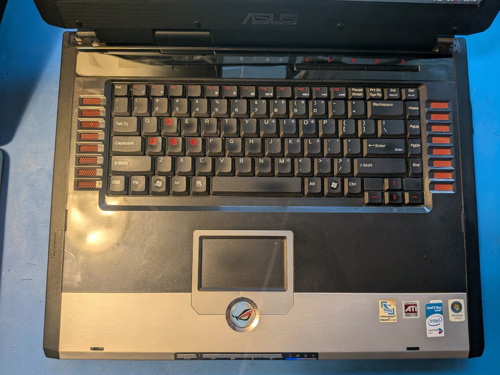 Rare Asus G2P Windows Vista Gaming Laptop Intel Core 2 T7200 2GB RAM 160GB HDD
