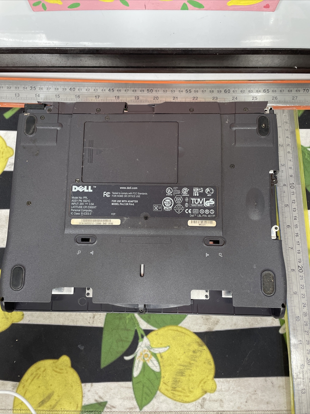Vintage Dell Latitude CPi PPL Laptop NO OS NO HDD 64MB Pentium II @266MHz