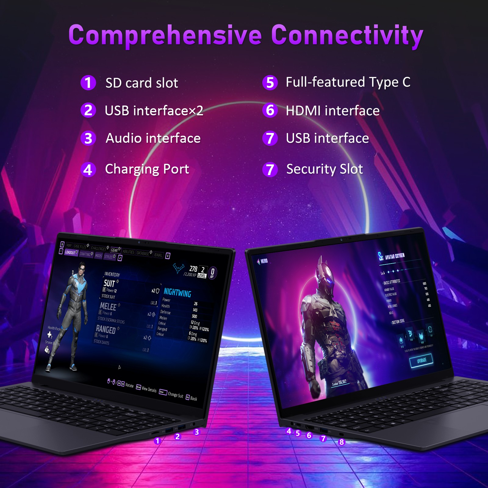 Portable 15.6″ Laptop Computer Win11 Pro 32GB+1TB SSD 8-Core R7 5825U Processor